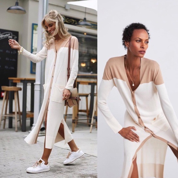 🚫SOLD🚫[ZARA] GORGEOUS LONG KNIT CARDIGAN - Picture 1 of 8